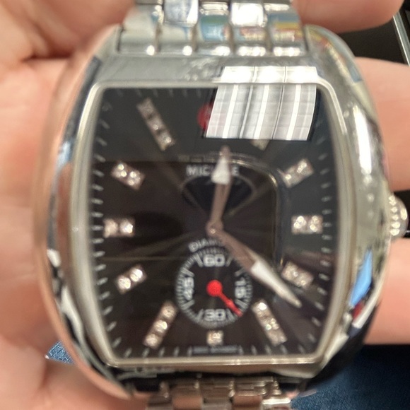 Michele Mini Urban Stainless Steel 22mm Womens Watch - Picture 4 of 4